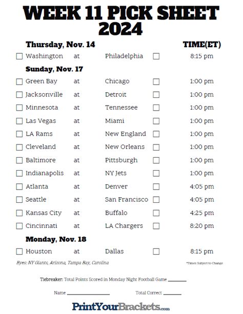 week 11 nfl spreads